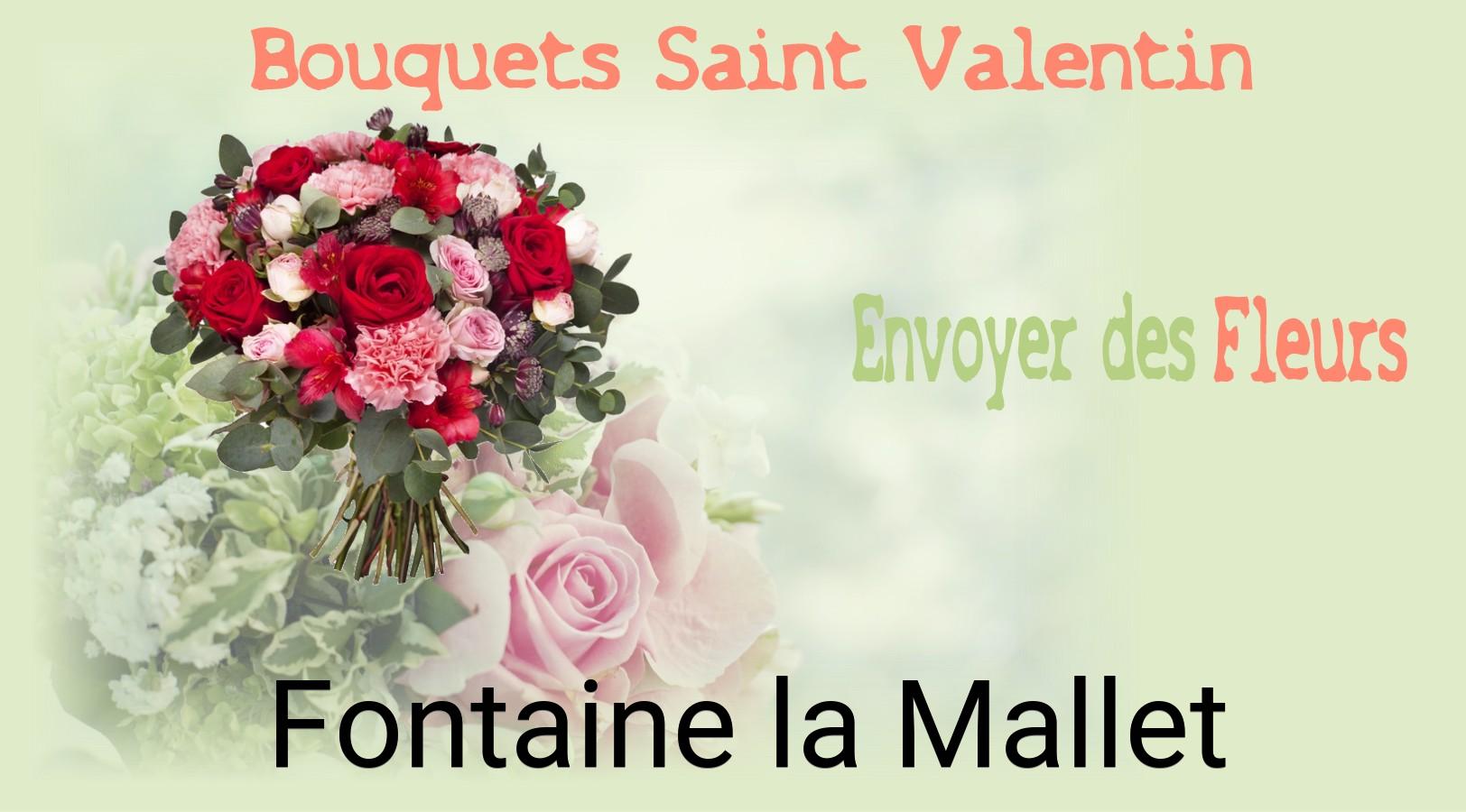 Roses de Saint-Valentin livrées à Fontaine-la-Mallet